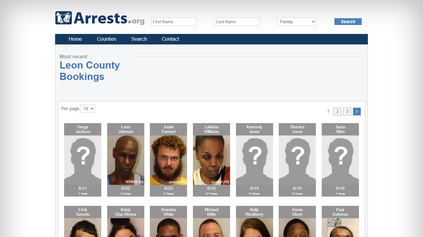 Leon County Arrests and Inmate Search